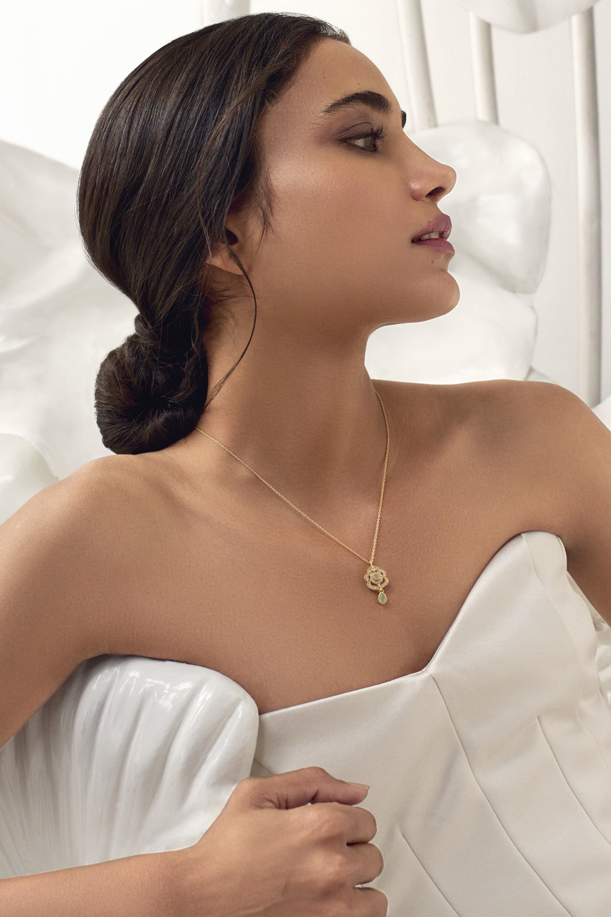 Mehr Chainette Necklace in 22Kt Gold Plating