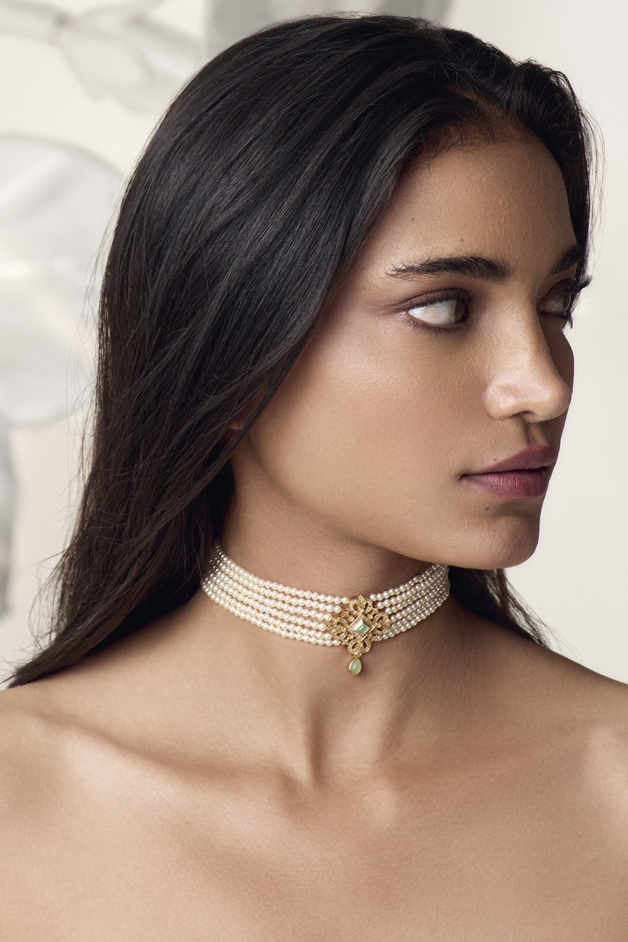 Mehr Pearl Choker in 22Kt Gold Plating