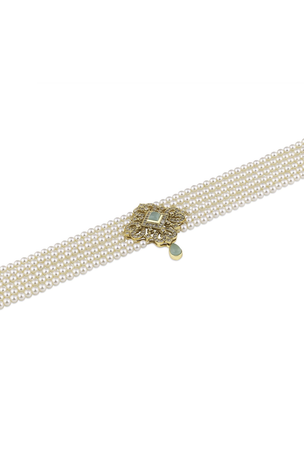 Mehr Pearl Choker in 22Kt Gold Plating