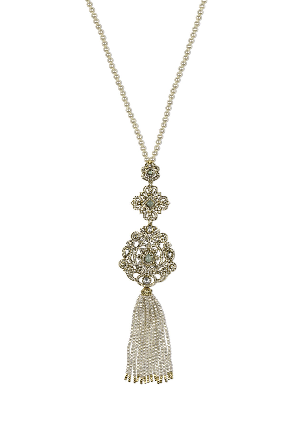 Mehr Pearl Necklace in 22Kt Gold Plating