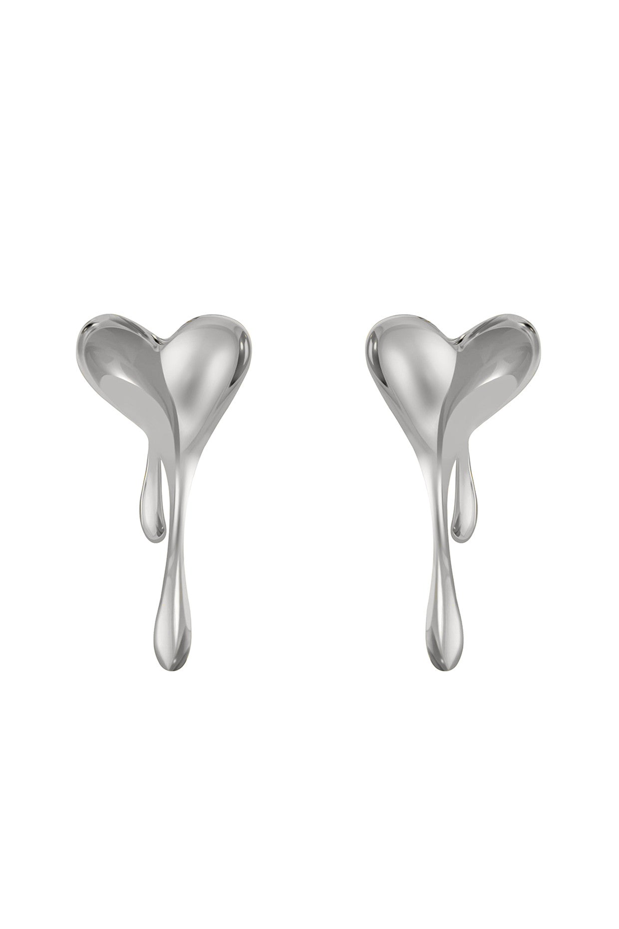Melting Heart Solid Earrings