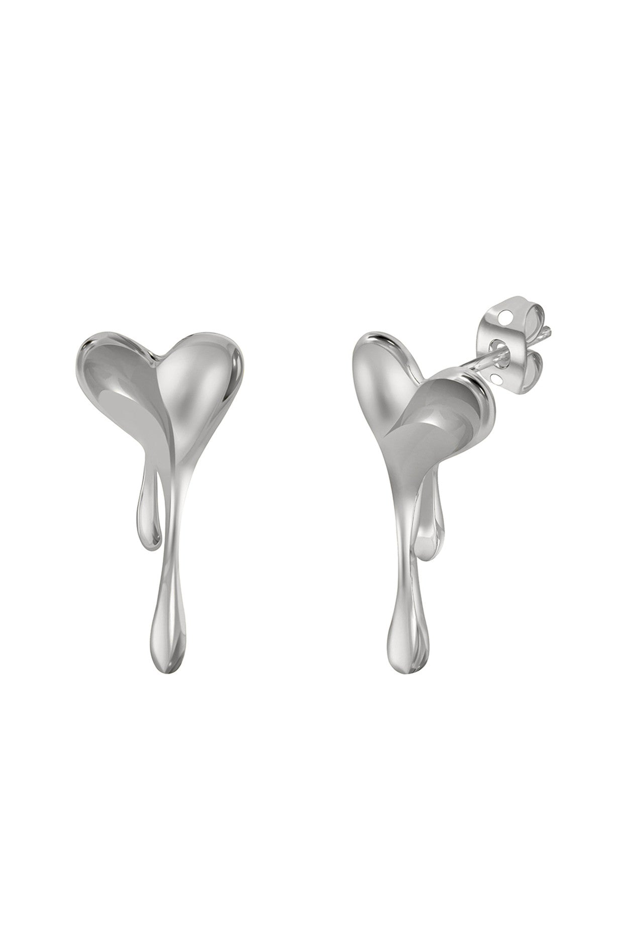 Melting Heart Solid Earrings