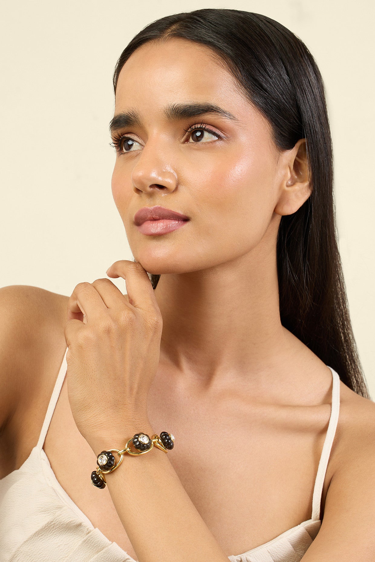 Midnight Luxe Cuff 18Kt Gold Plated