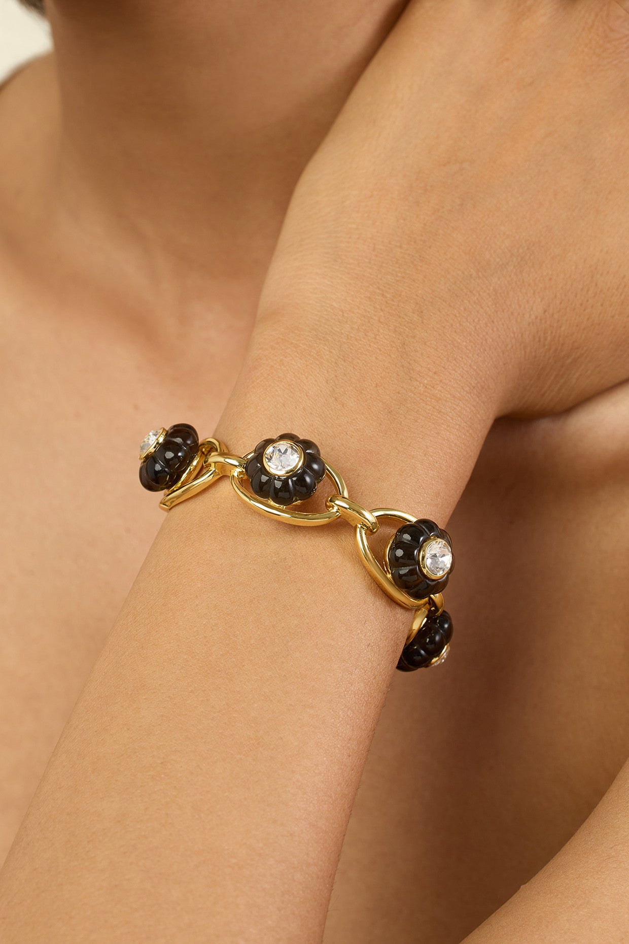 Midnight Luxe Cuff 18Kt Gold Plated