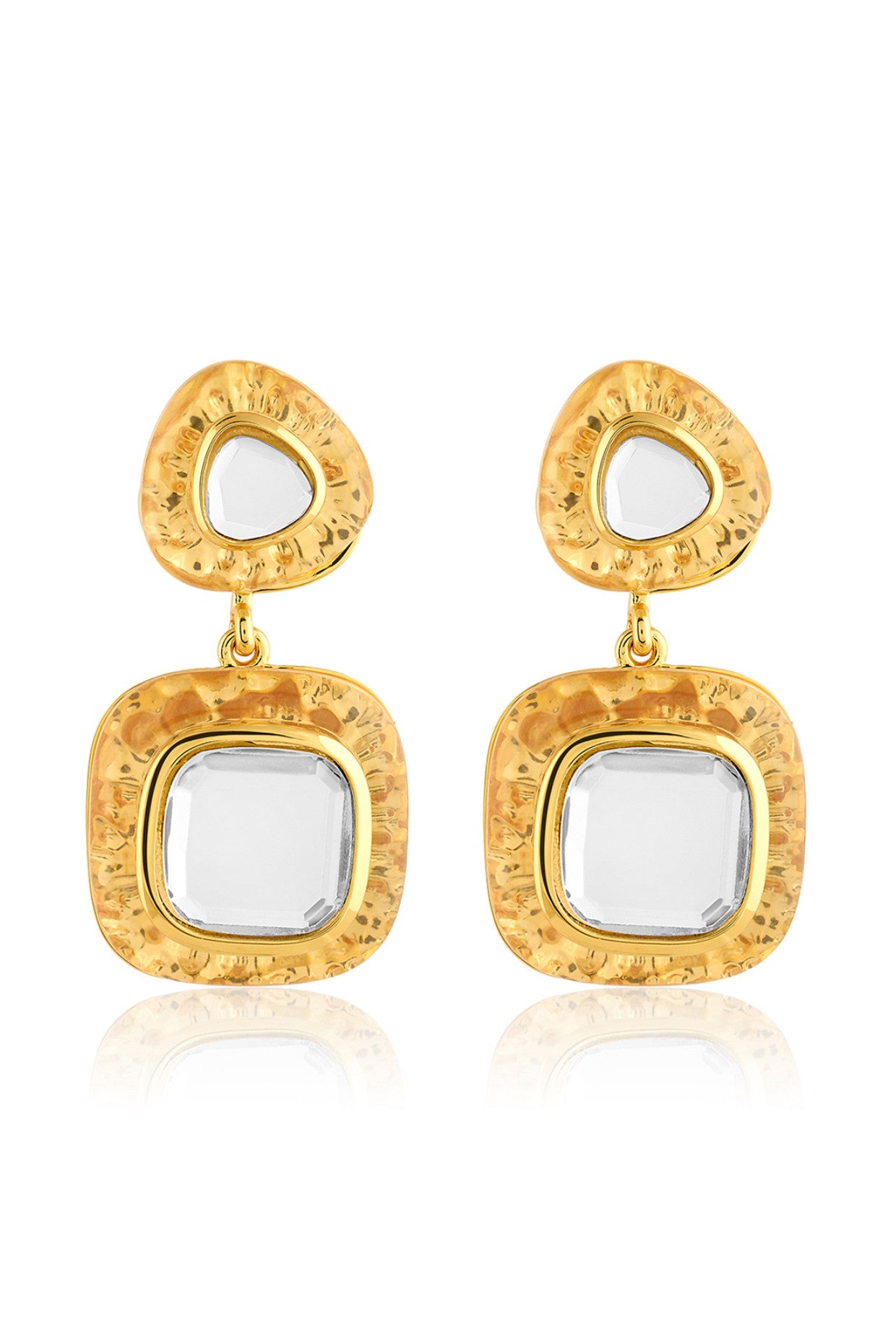 Mirror Drop Libra Earrings
