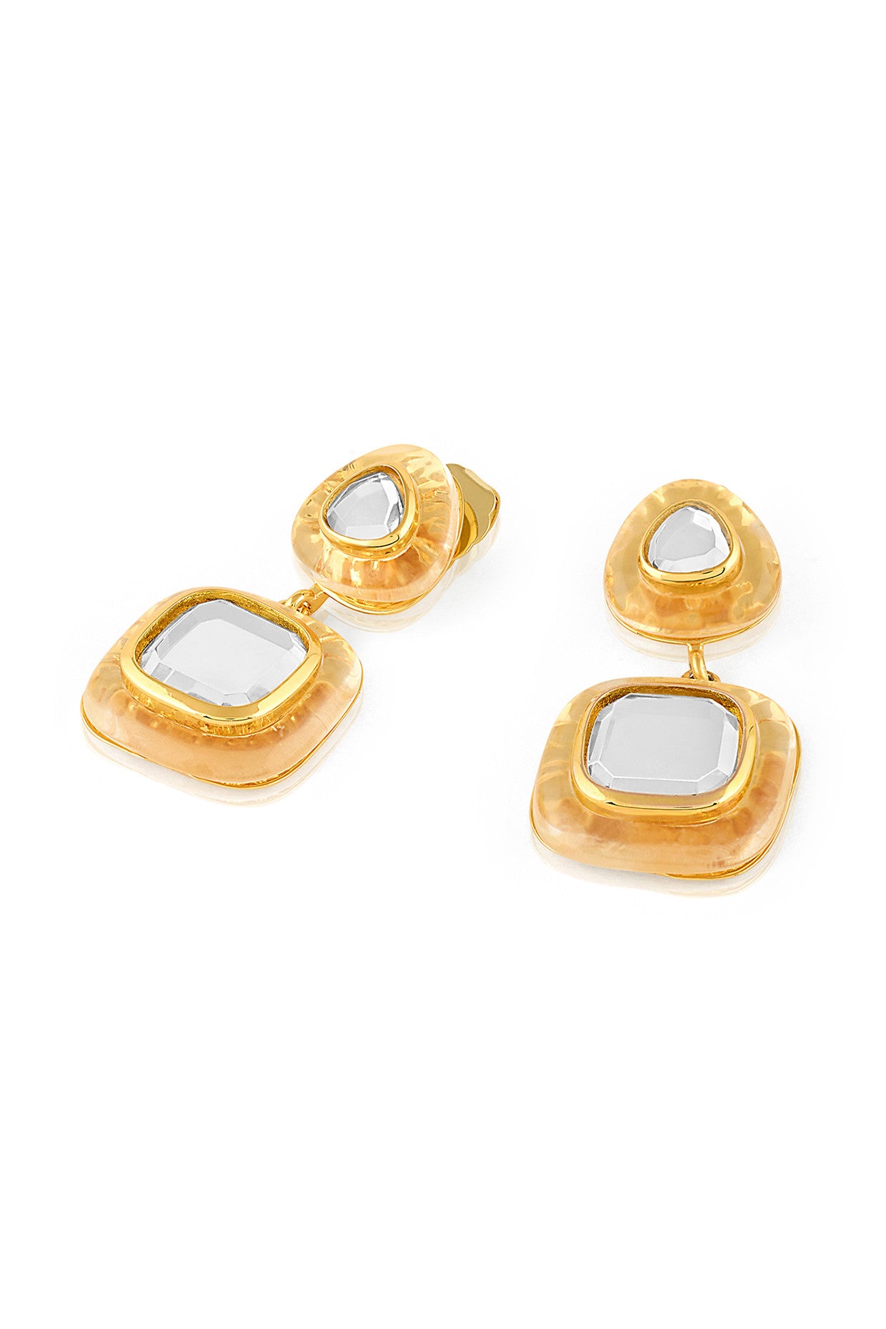 Mirror Drop Libra Earrings
