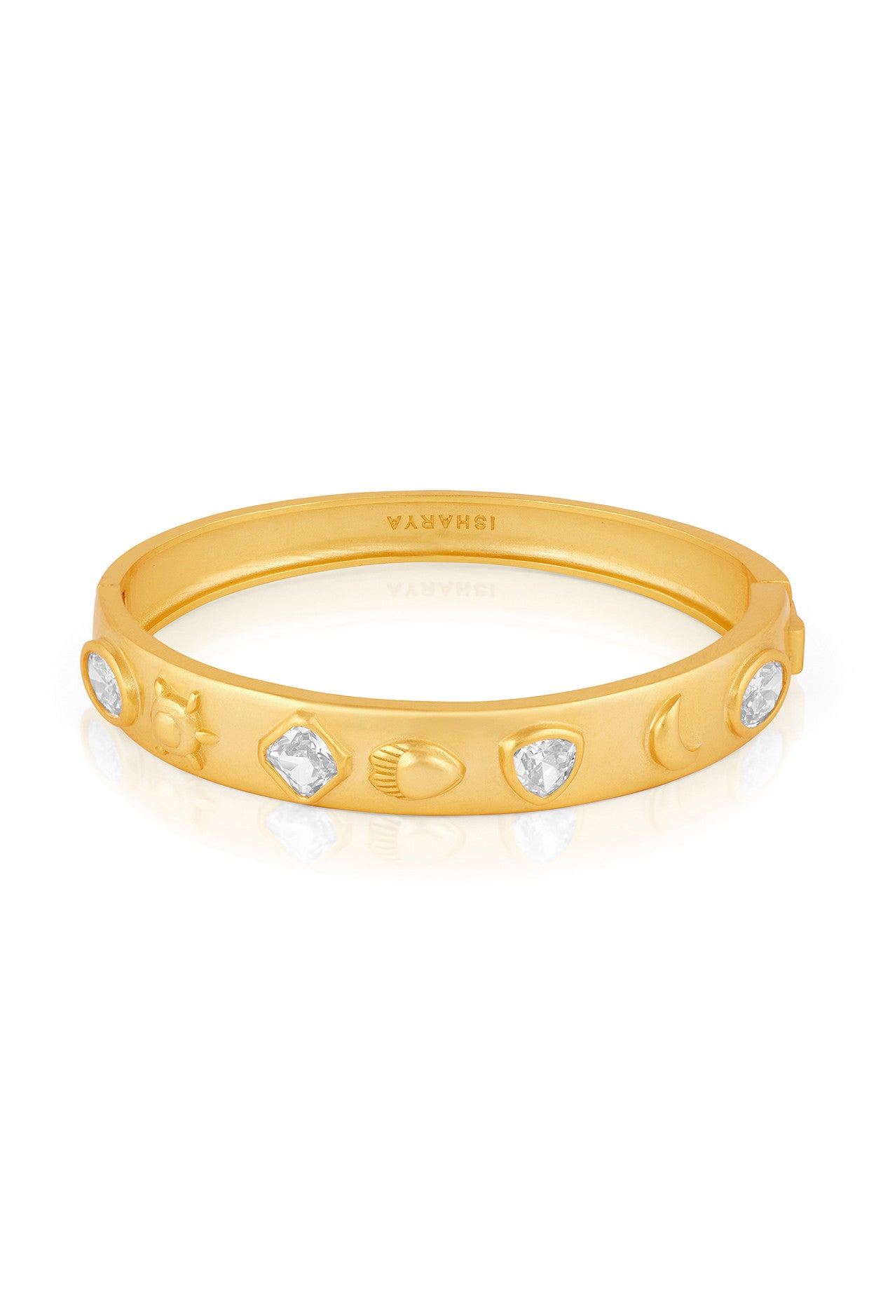 Mirror Oval Hinge Bangle