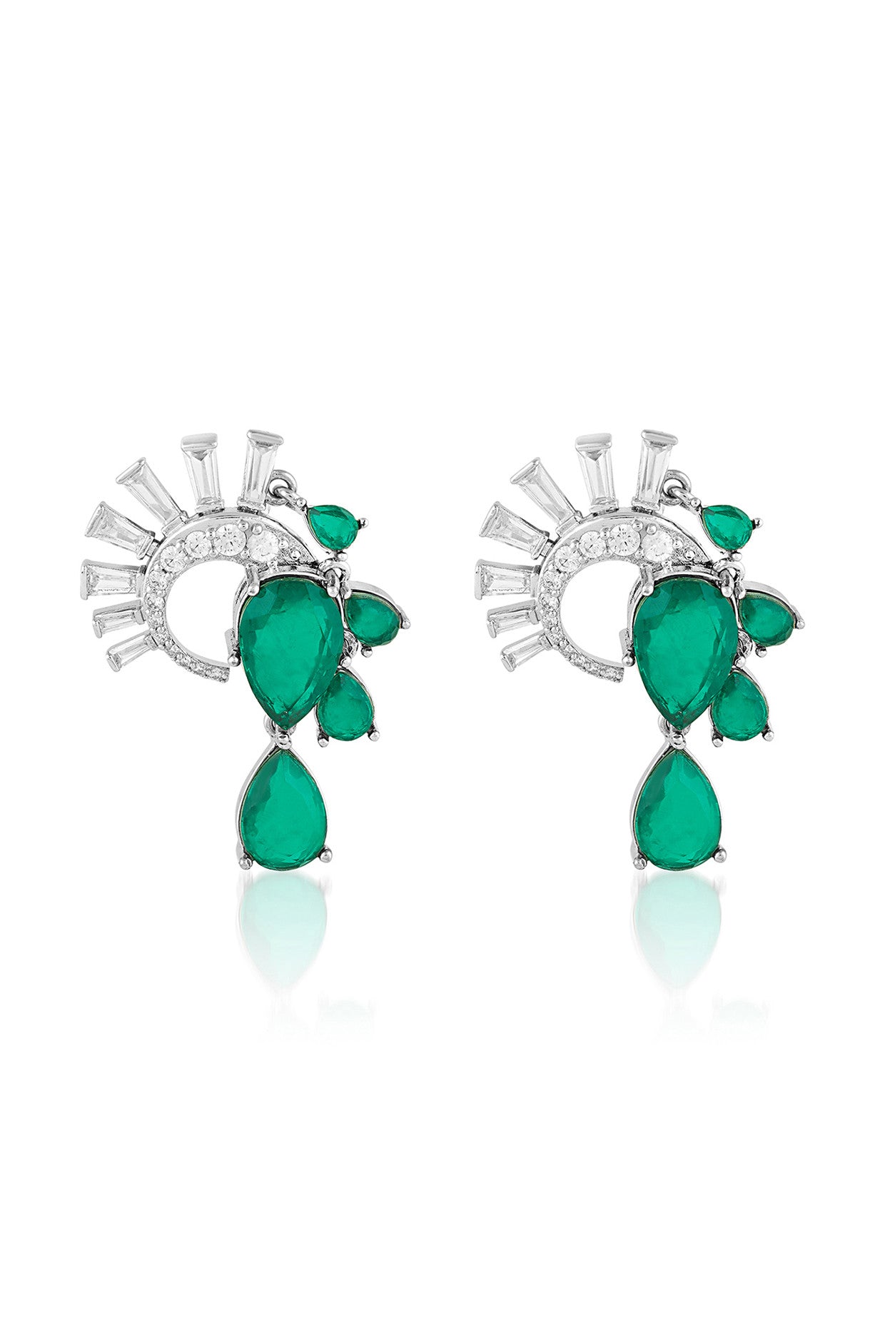 Mor Emerald Statement Studs