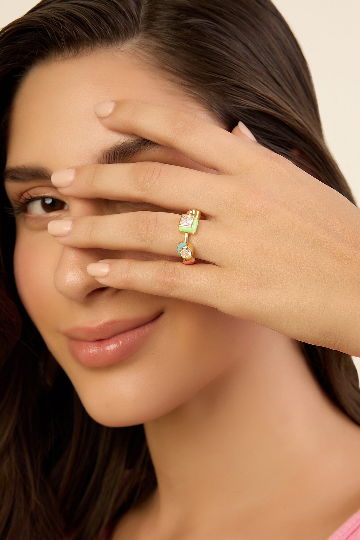 Multicolour Enamel Ring