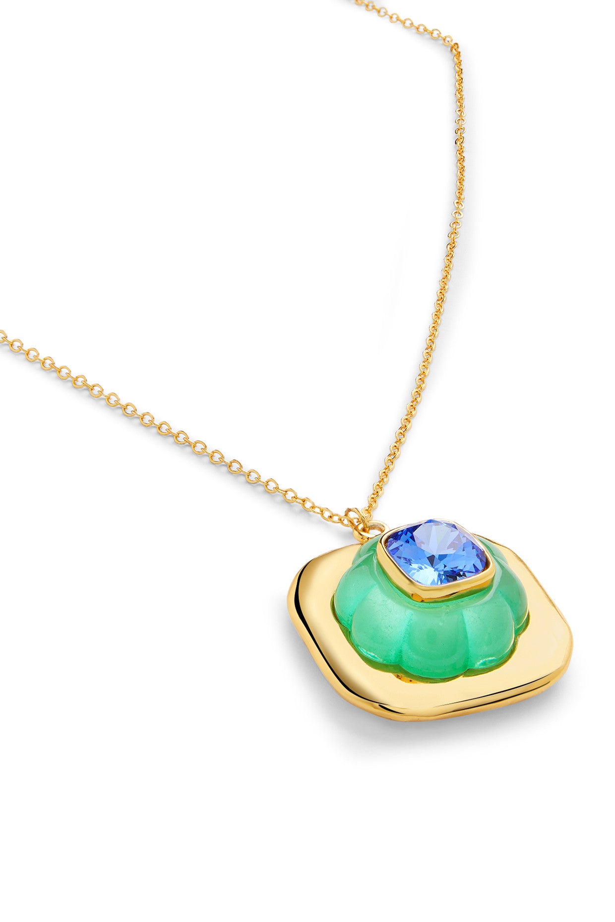 Aqua Cool Pendant Necklace
