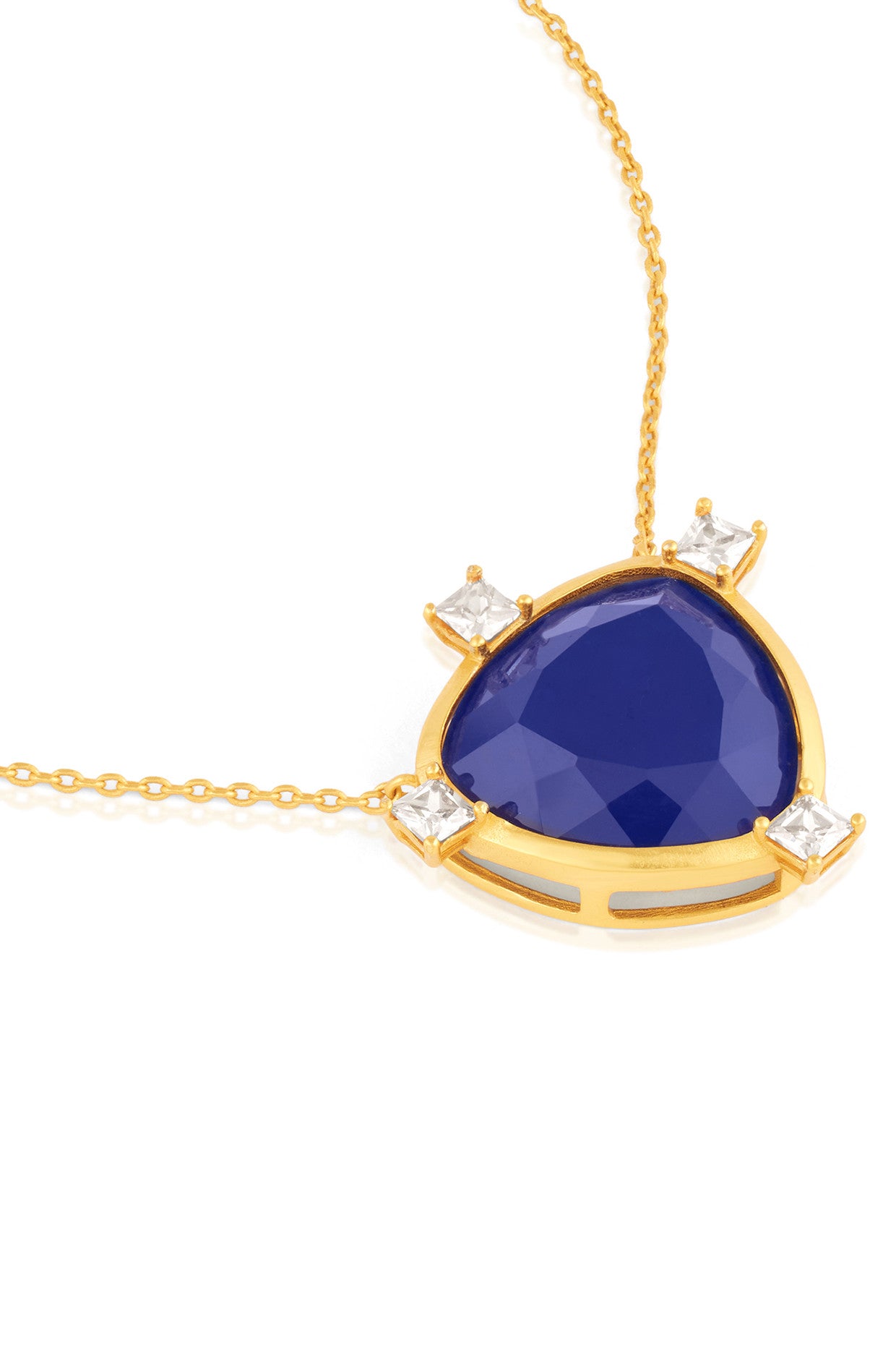 Sapphire Mirros Layered Necklace