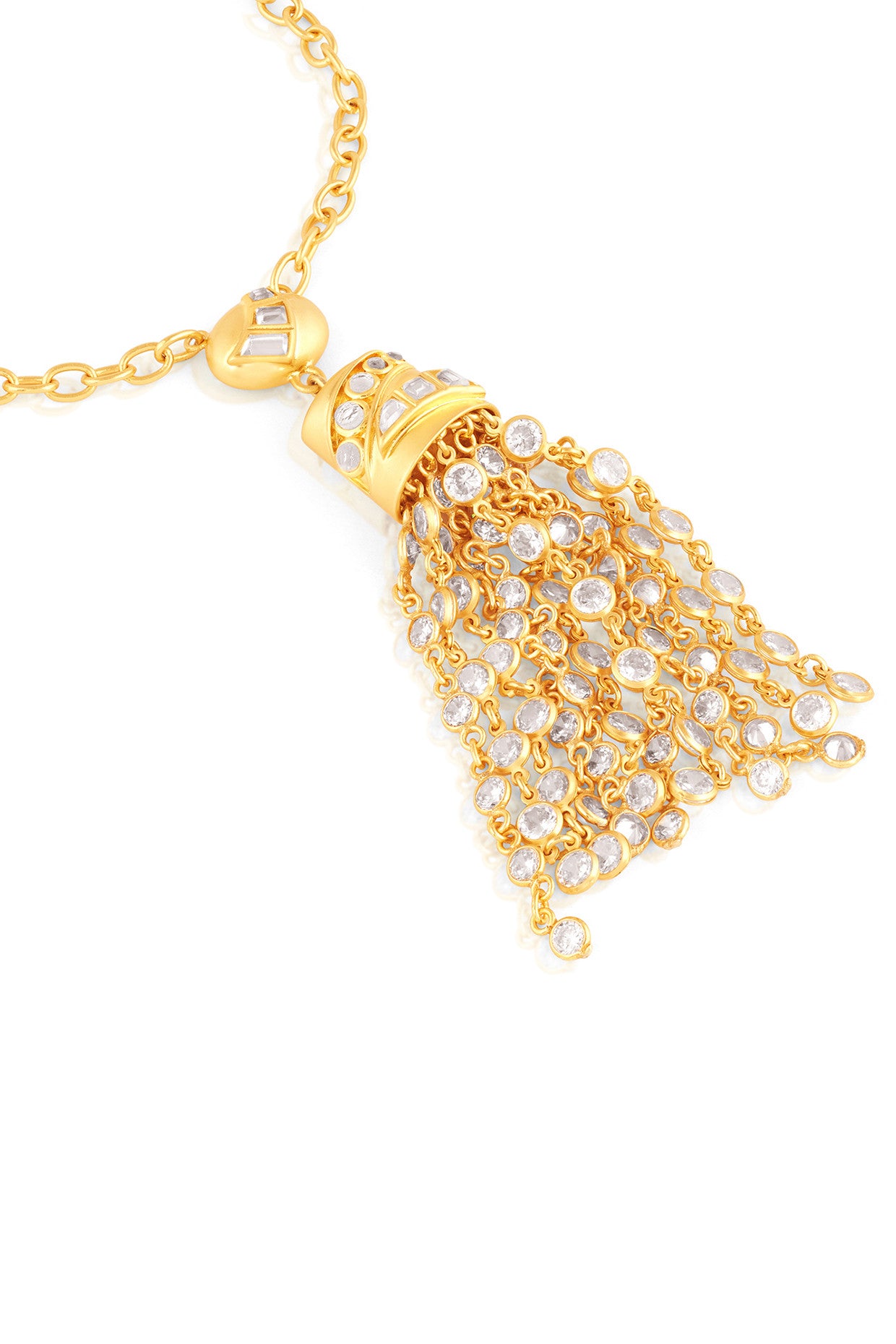 Emerald Tassels Necklace