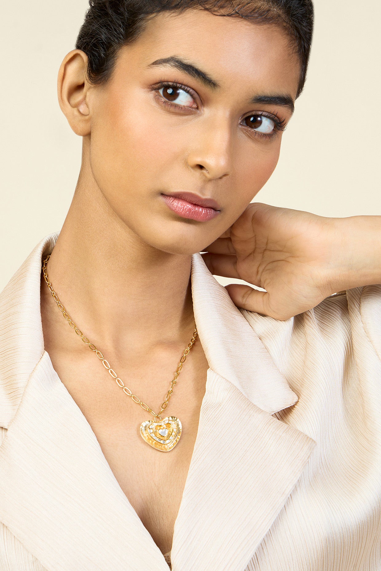 Love Mirror Pendant Necklace