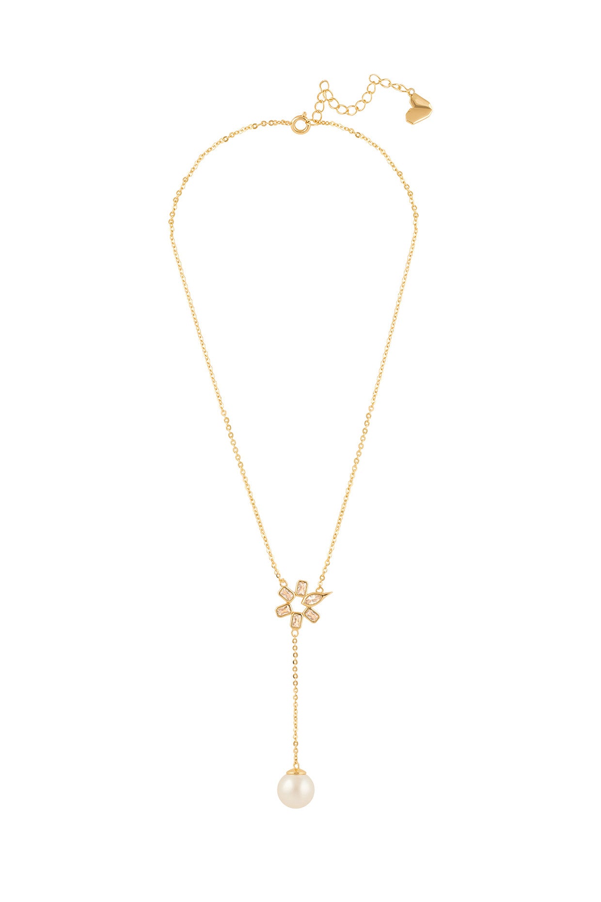 18Kt Gold Plated Punk Tennis Y Necklace