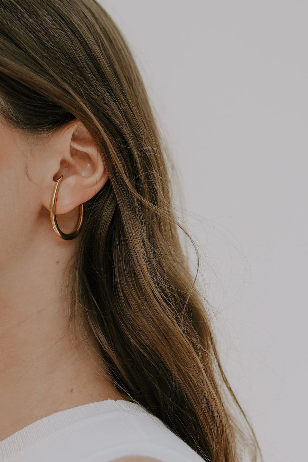 18kt Gold Plated Dual Tone Earrings