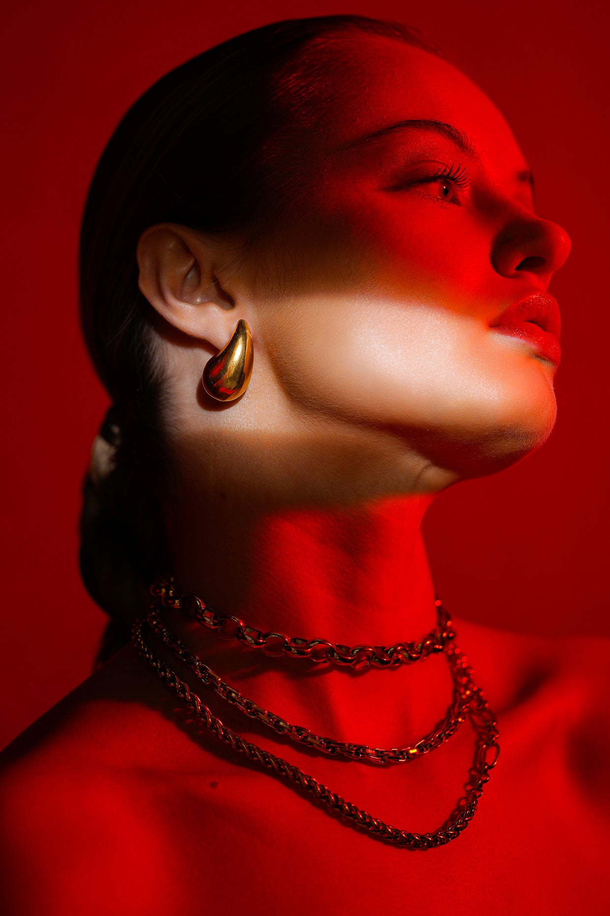 18kt Gold Plated Tear Drop Earrings