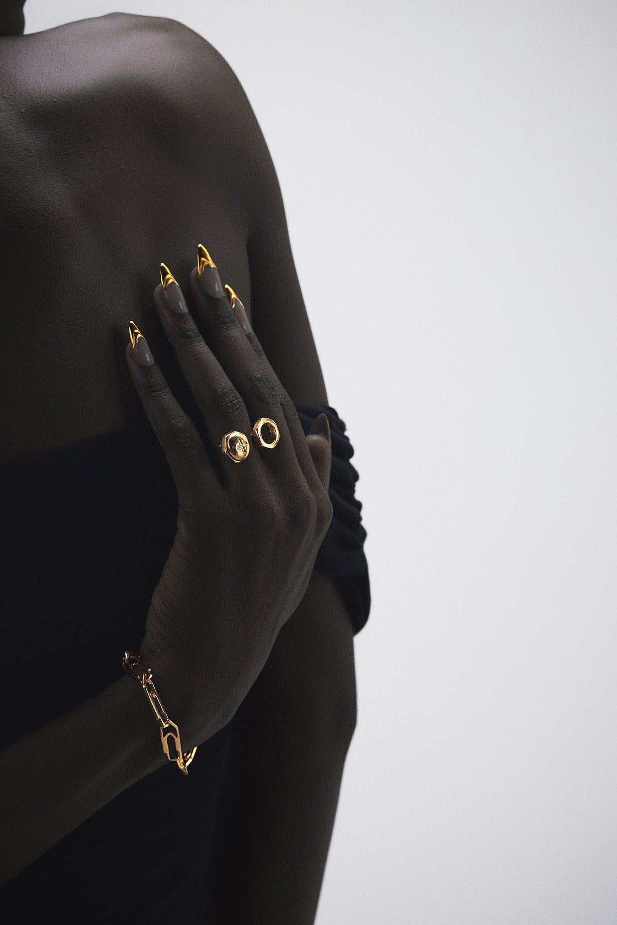 Nut Ring 22Kt Gold-Plated