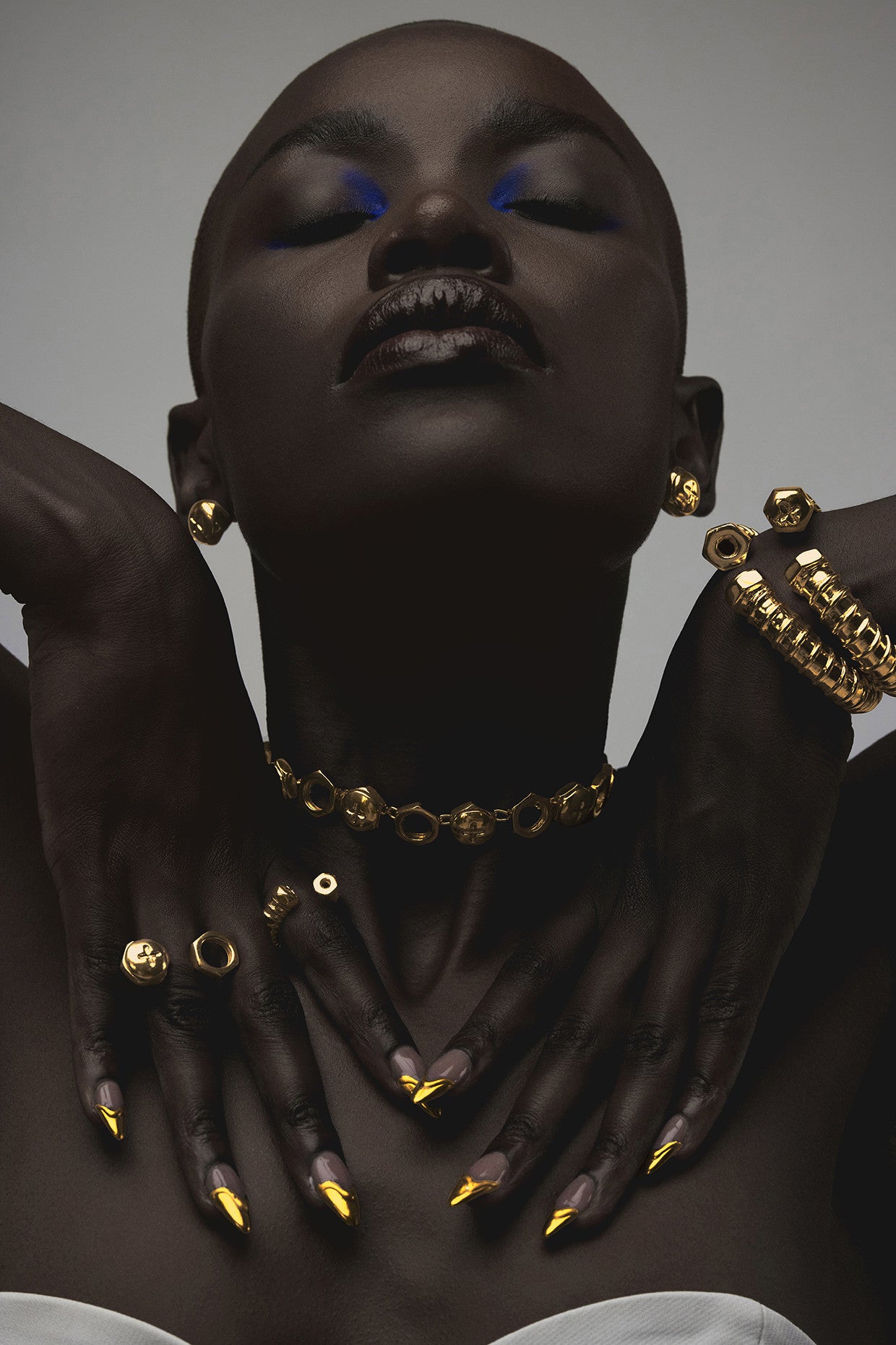 Nut Ring 22Kt Gold-Plated