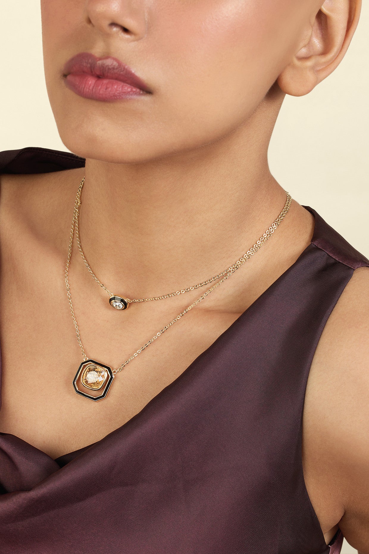 Oceanus Layered Necklace 18Kt Gold Plated