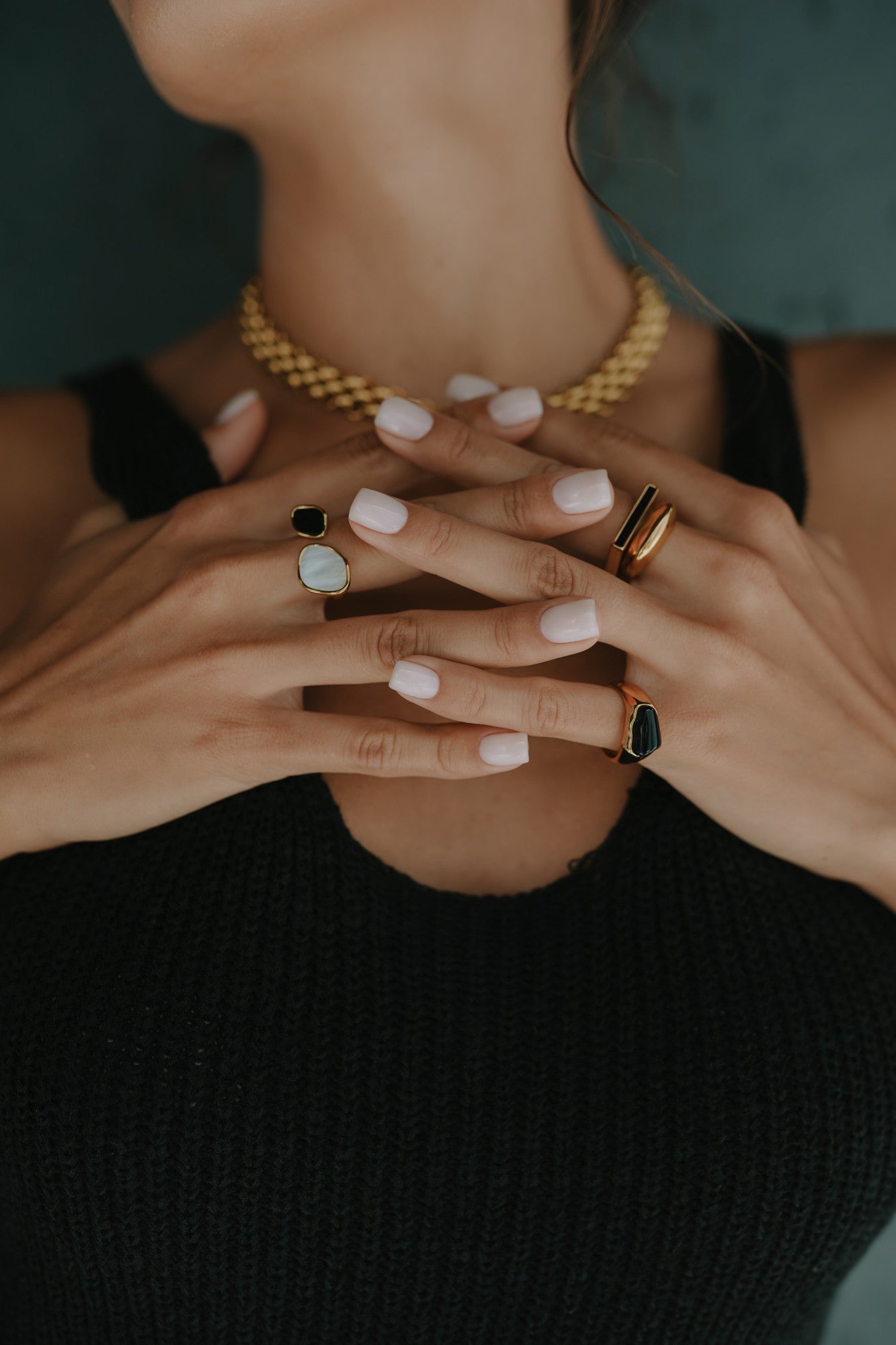 18kt Gold Plated Midnight Ring