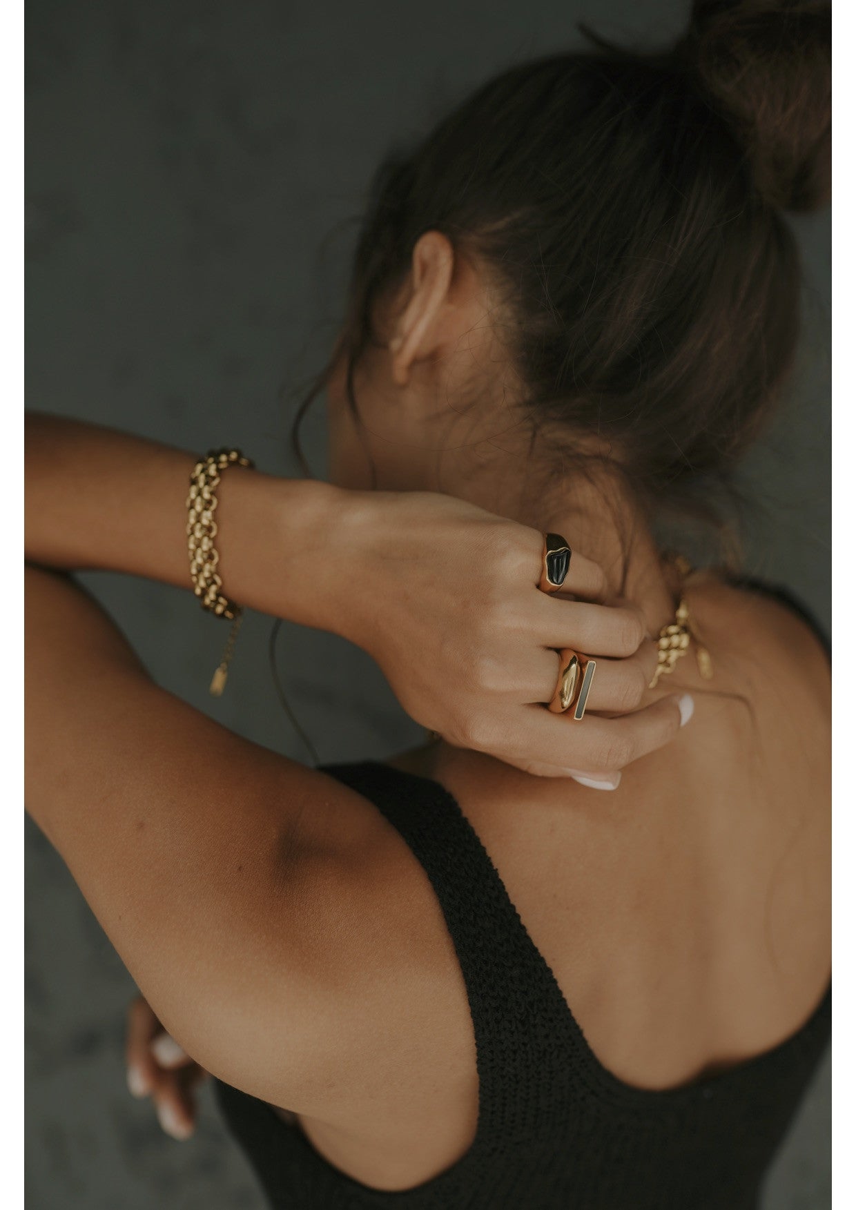 18kt Gold Plated Midnight Ring