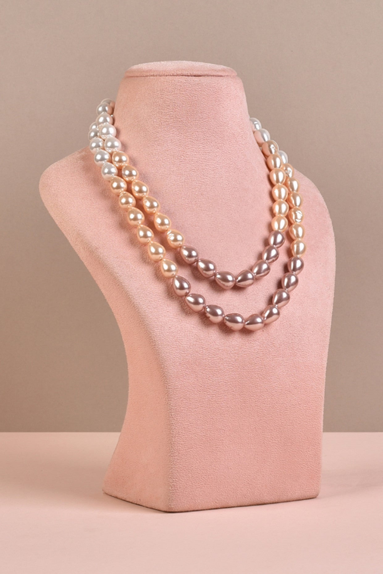 Ombre Pearl Drops Necklace
