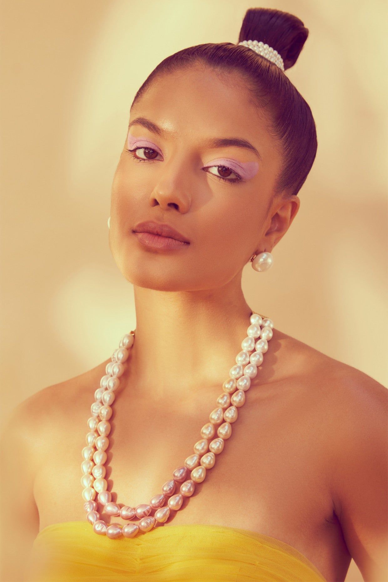 Ombre Pearl Drops Necklace