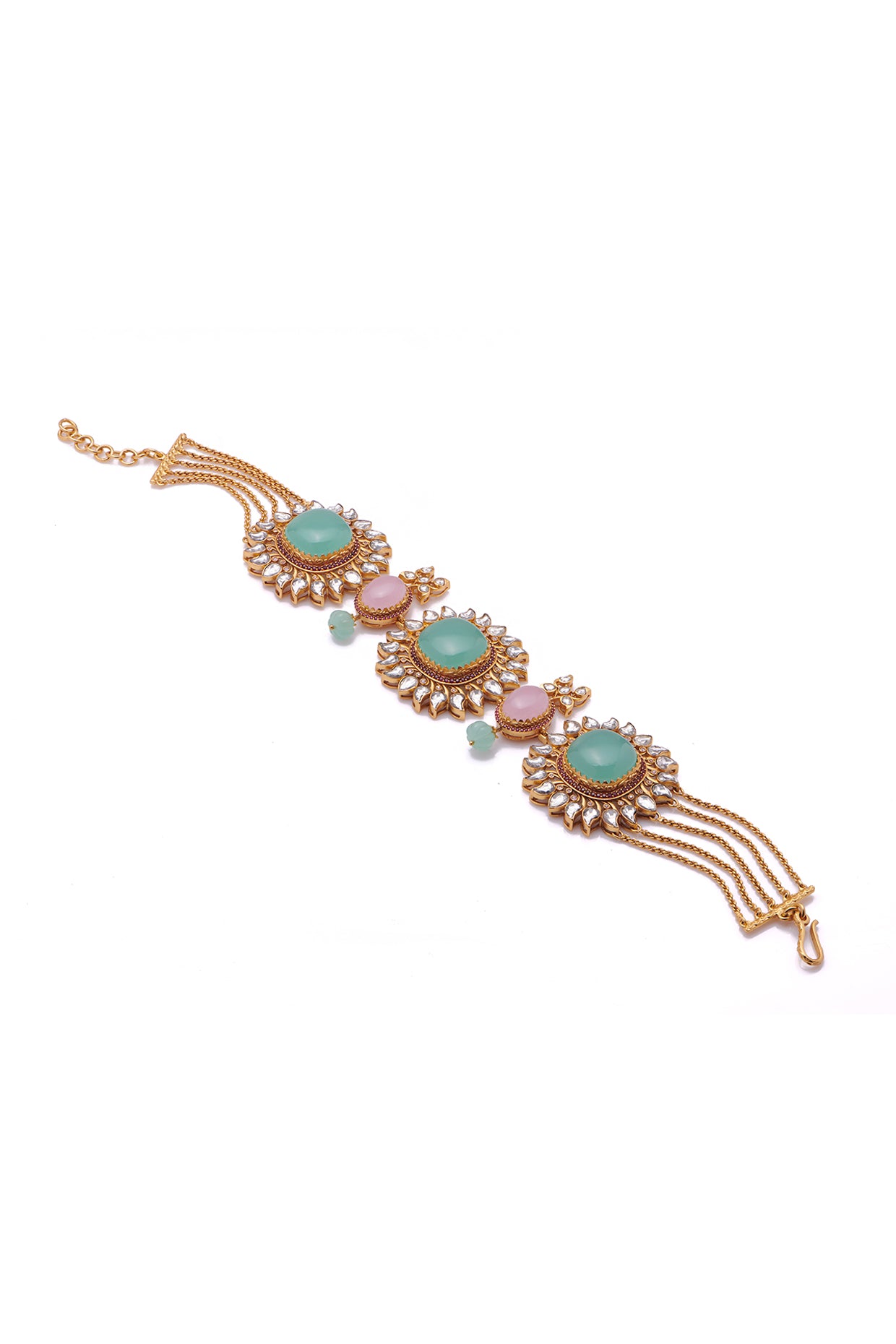 22kt Bouquet Of Hyacinth Choker Necklace