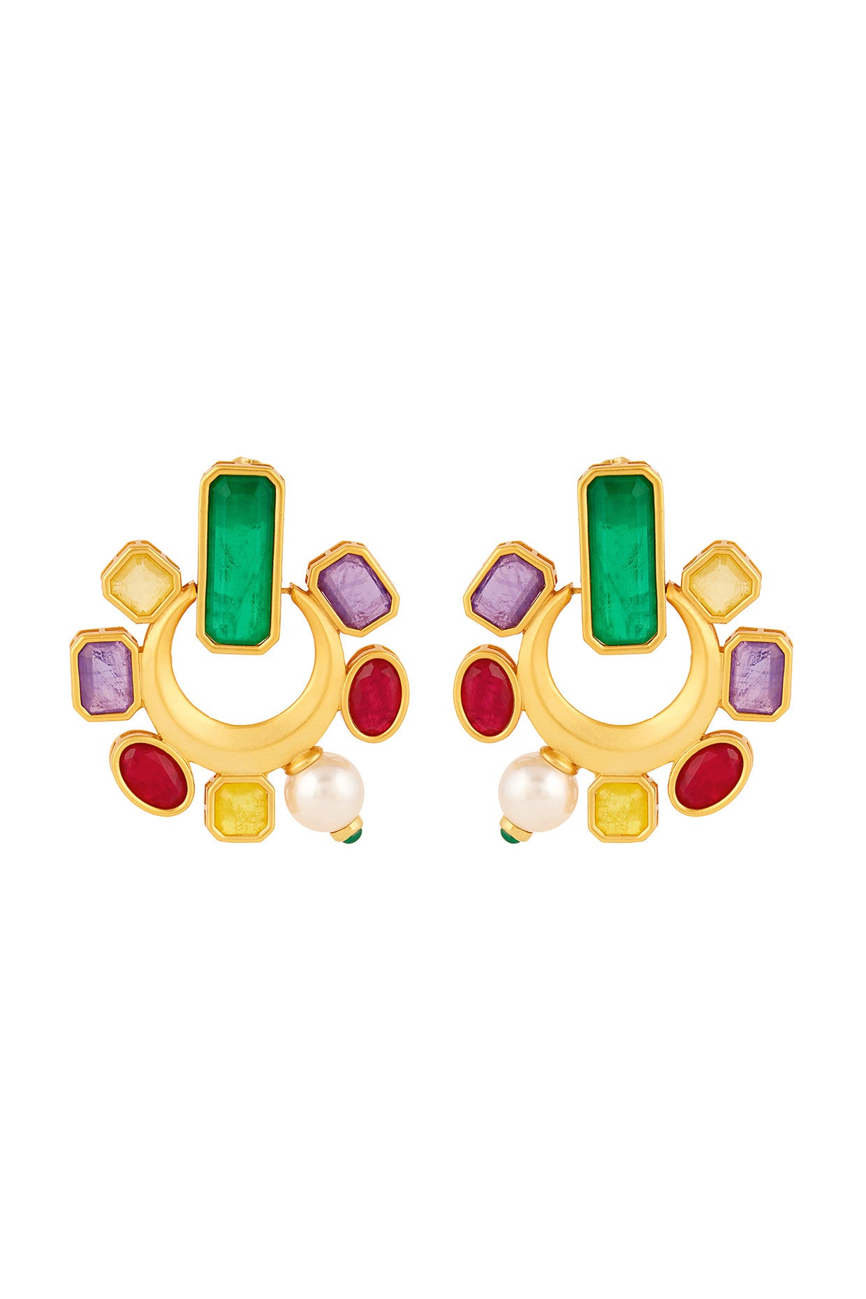 Opulent Gemstone Studs