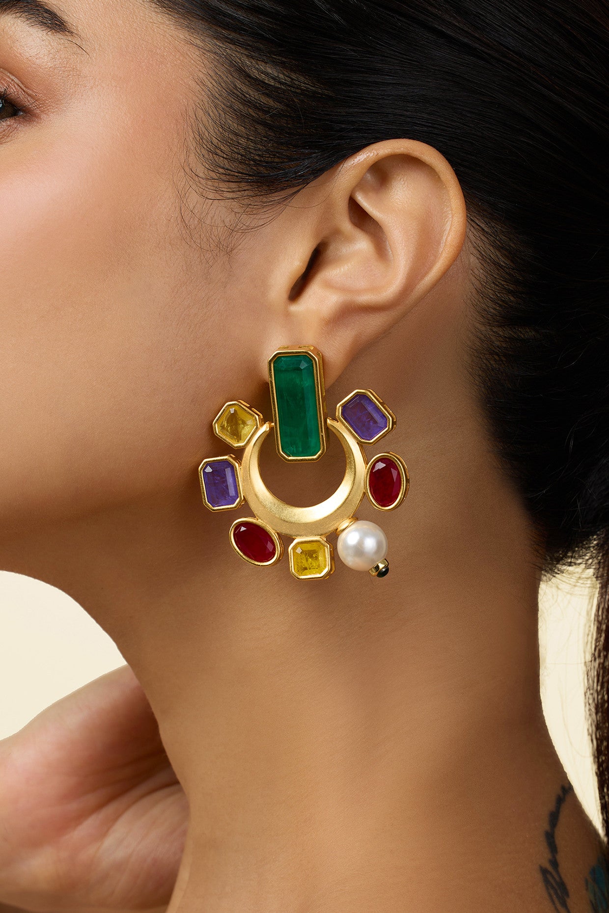 Opulent Gemstone Studs