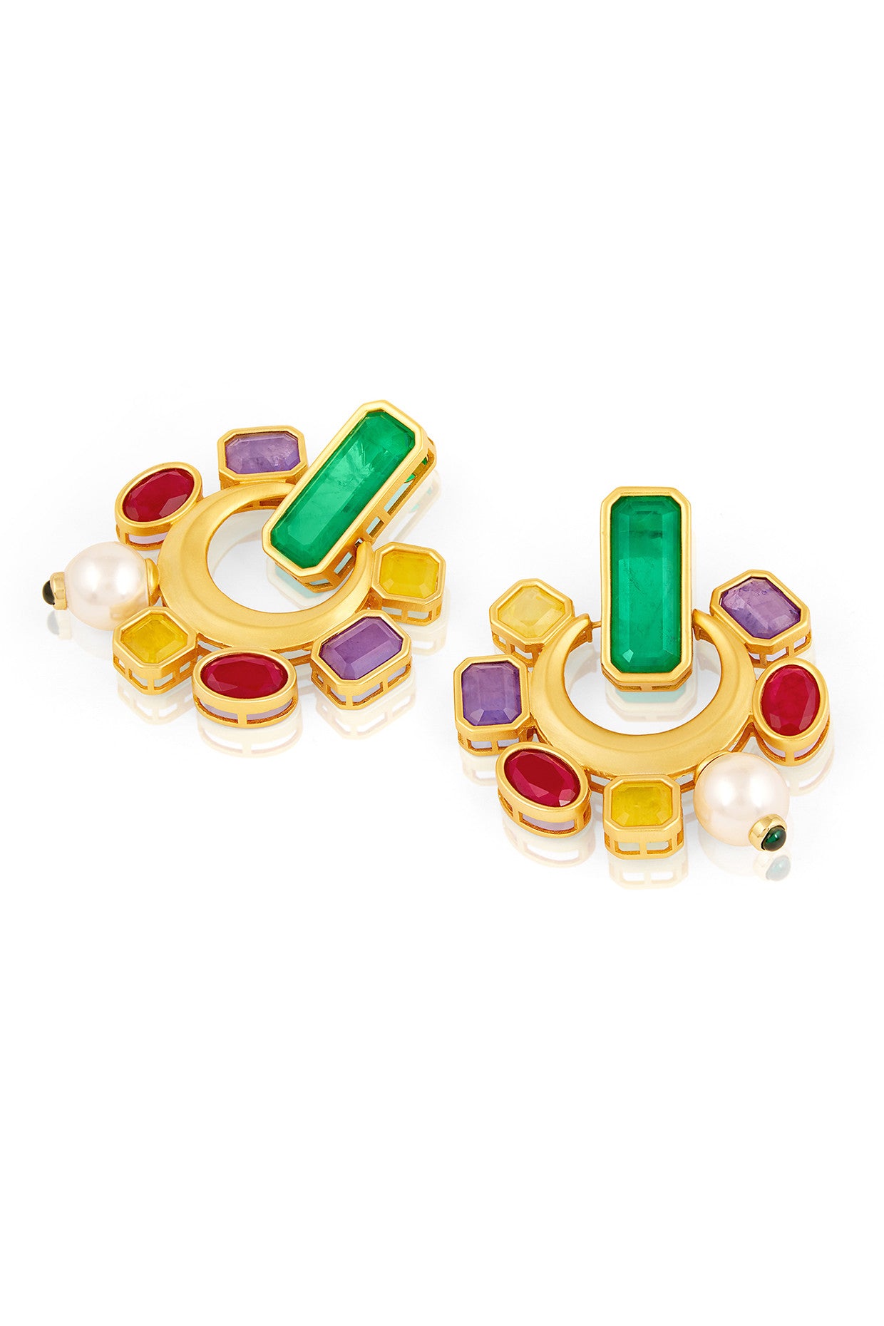 Opulent Gemstone Studs