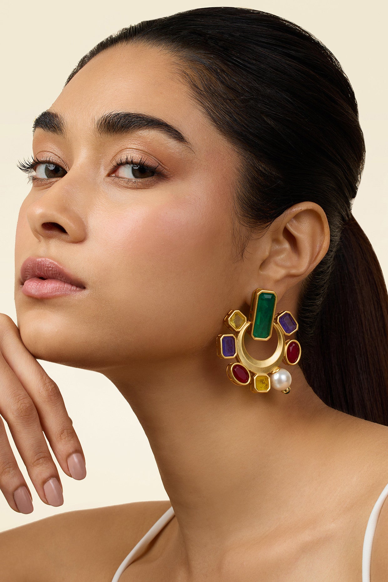 Opulent Gemstone Studs