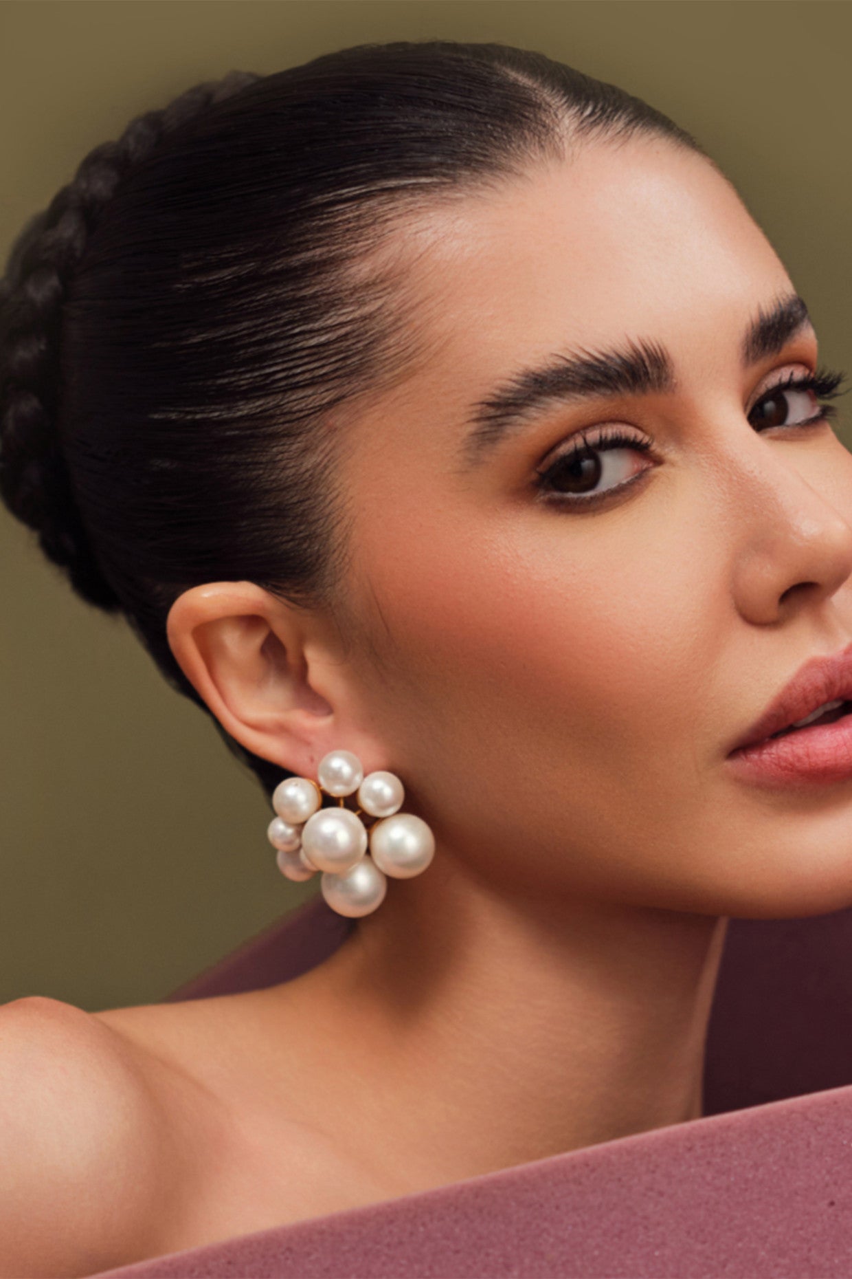 OTT Pearl Earrings 22Kt Gold-Plated