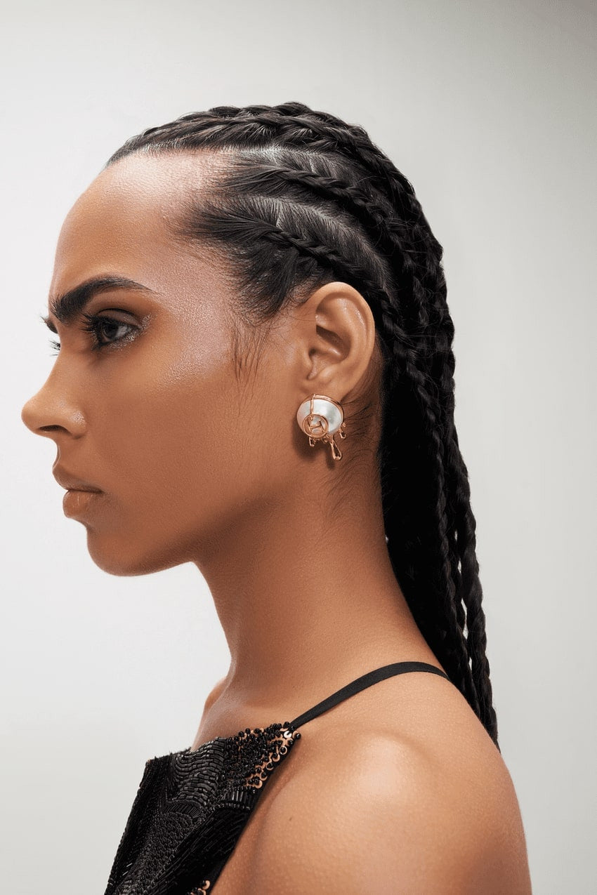 22kt Gold Plated Pearl Earrings