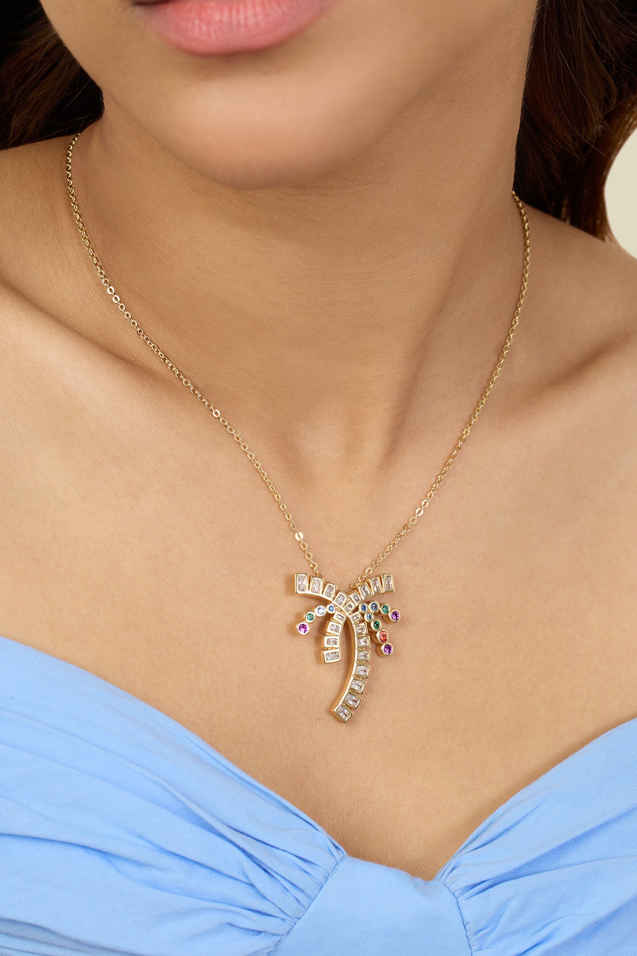 Palm Beach Necklace In 18Kt Gold Plated