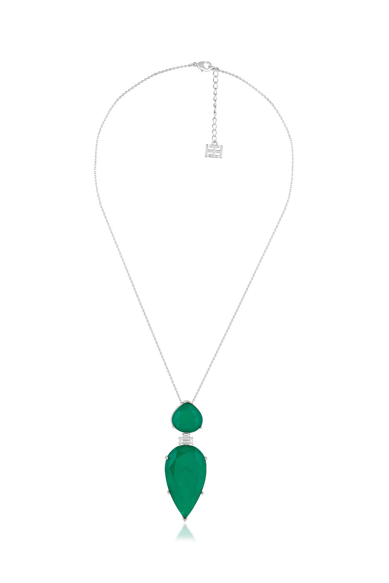 Pear Cut Emerald Pendant