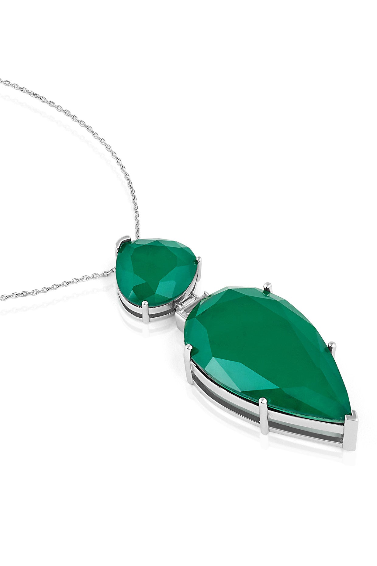 Pear Cut Emerald Pendant