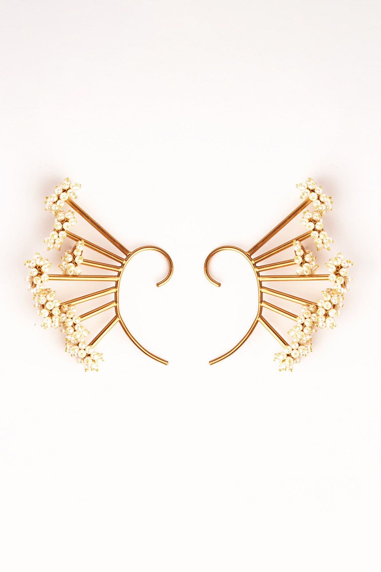 Pearl Bunch Gold Ear Cuff
