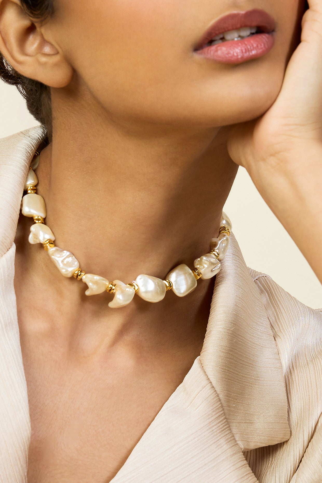 Pearl Riviere Collar Necklace