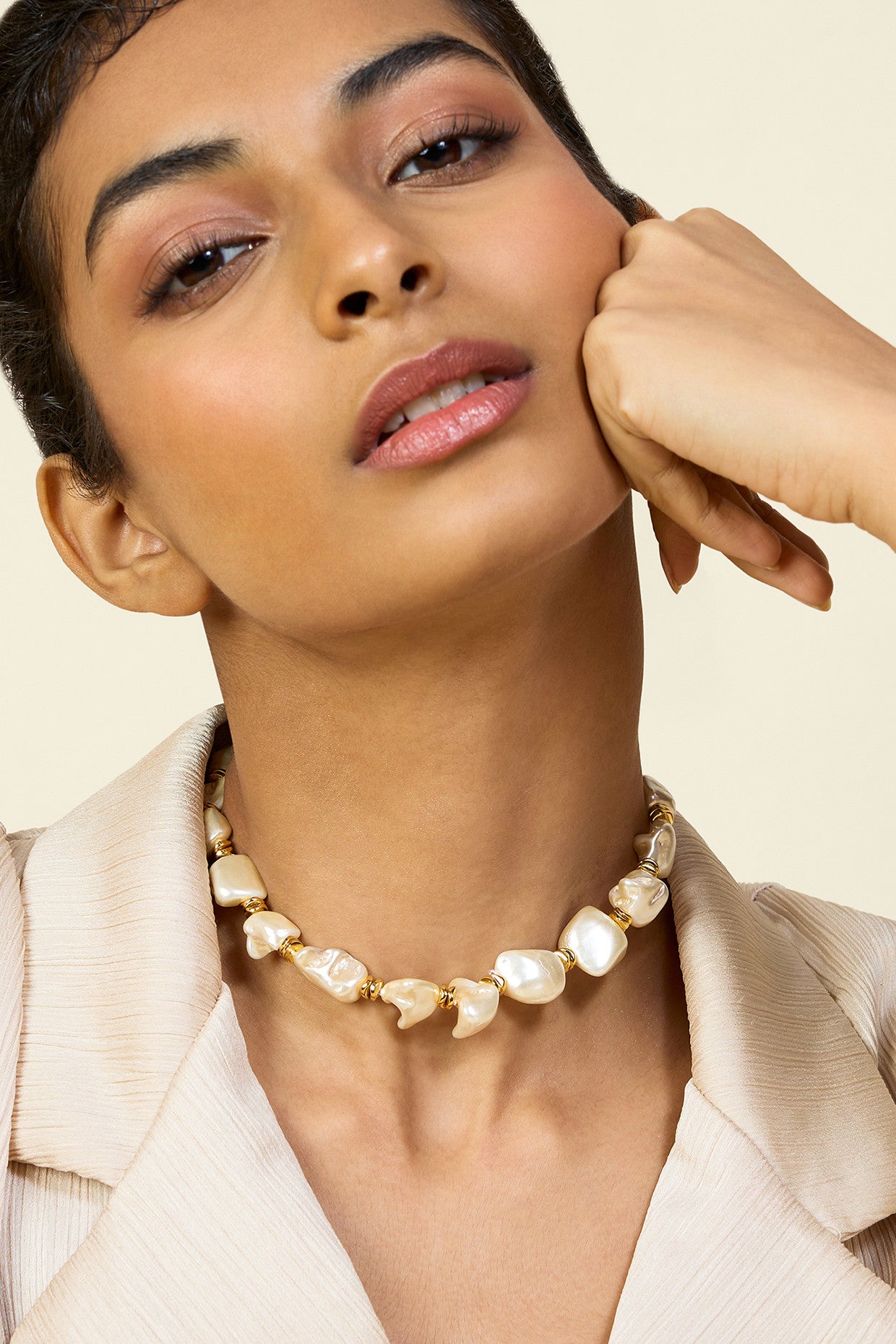 Pearl Riviere Collar Necklace