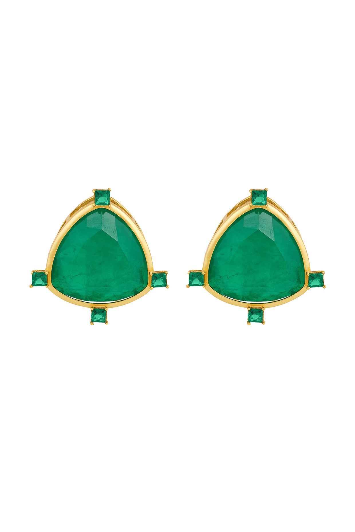 Petit Emerald Studs