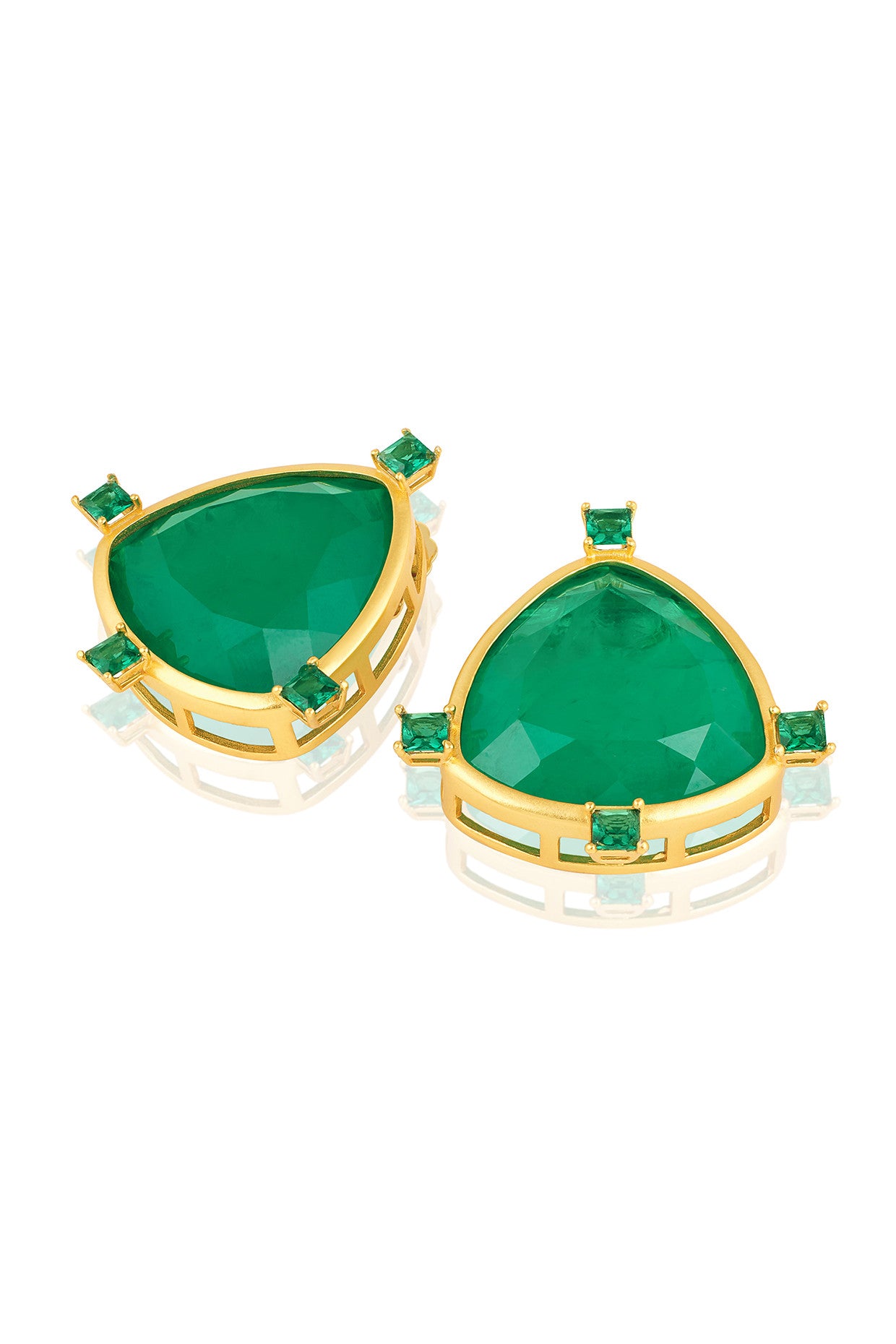 Petit Emerald Studs