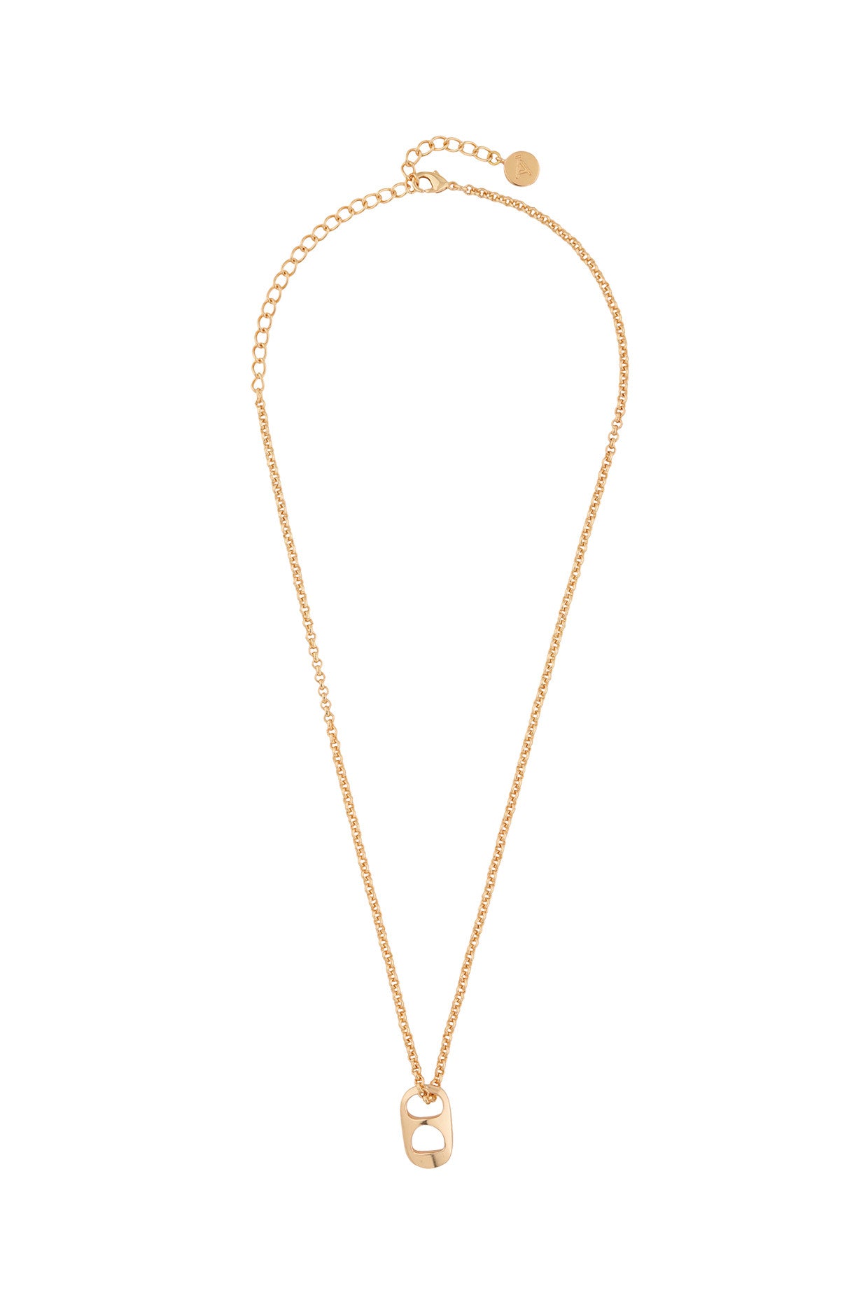 Petite Can Pendant Necklace 22Kt Gold-Plated