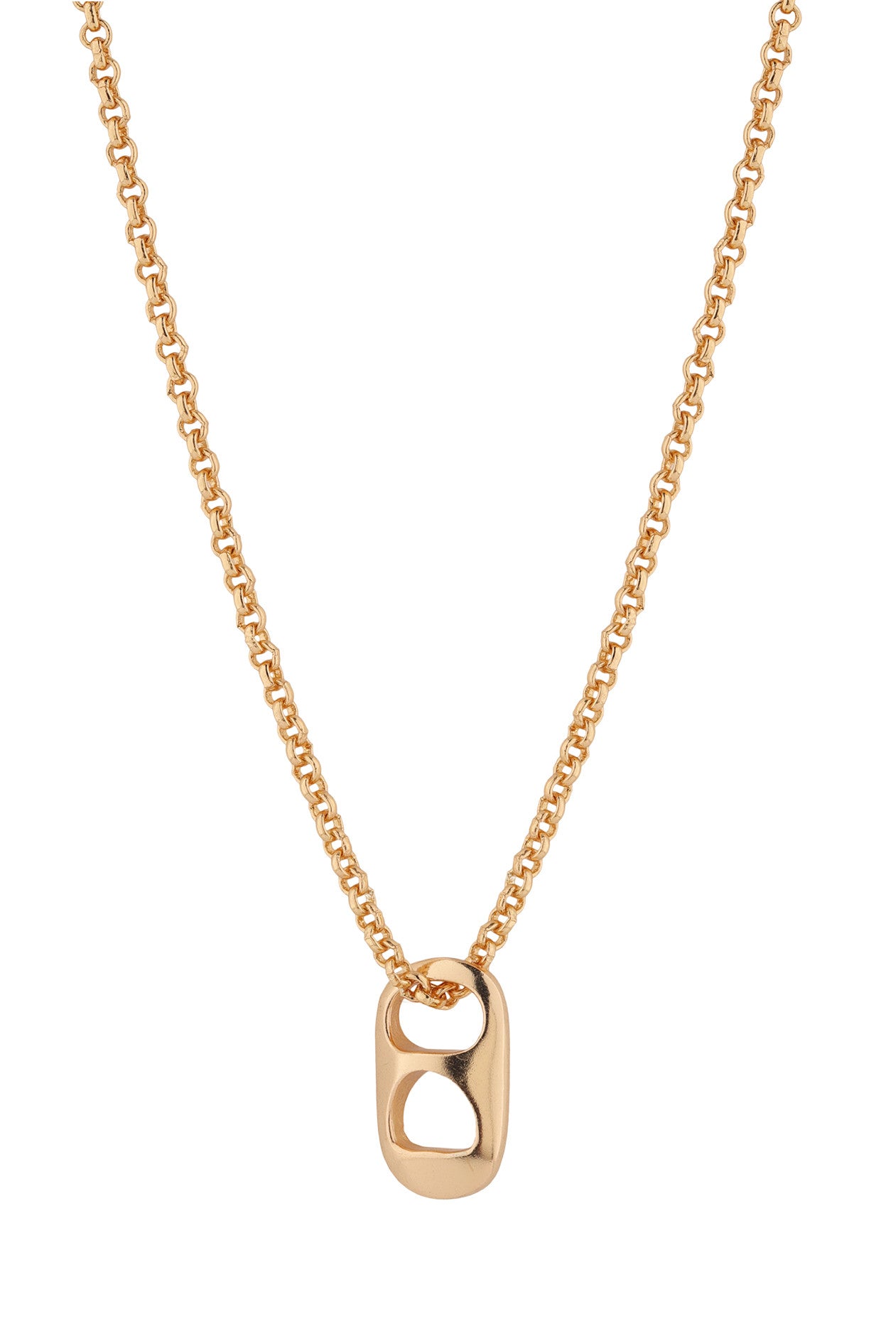 Petite Can Pendant Necklace 22Kt Gold-Plated