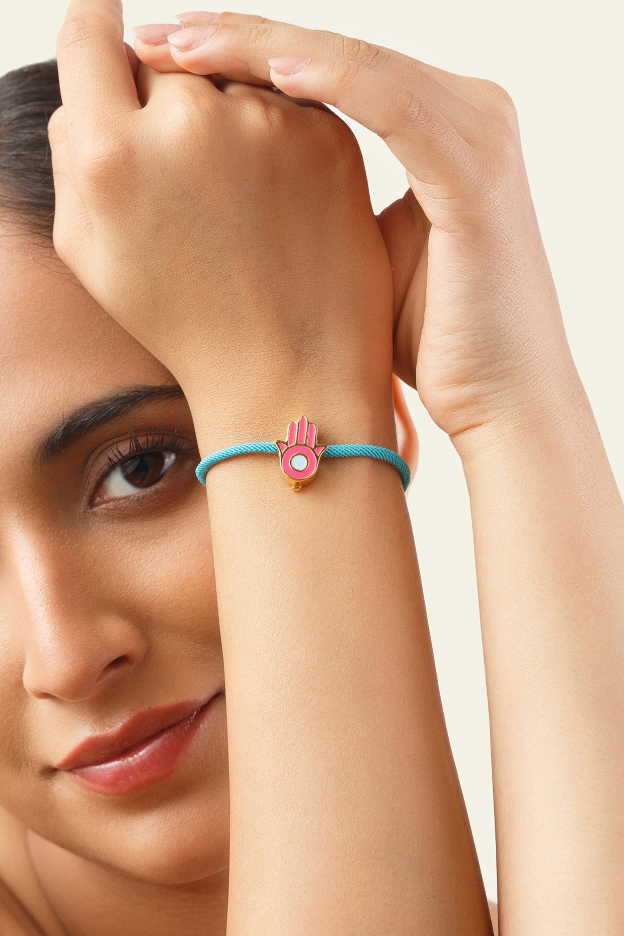 Pink Hamsa Bracelet
