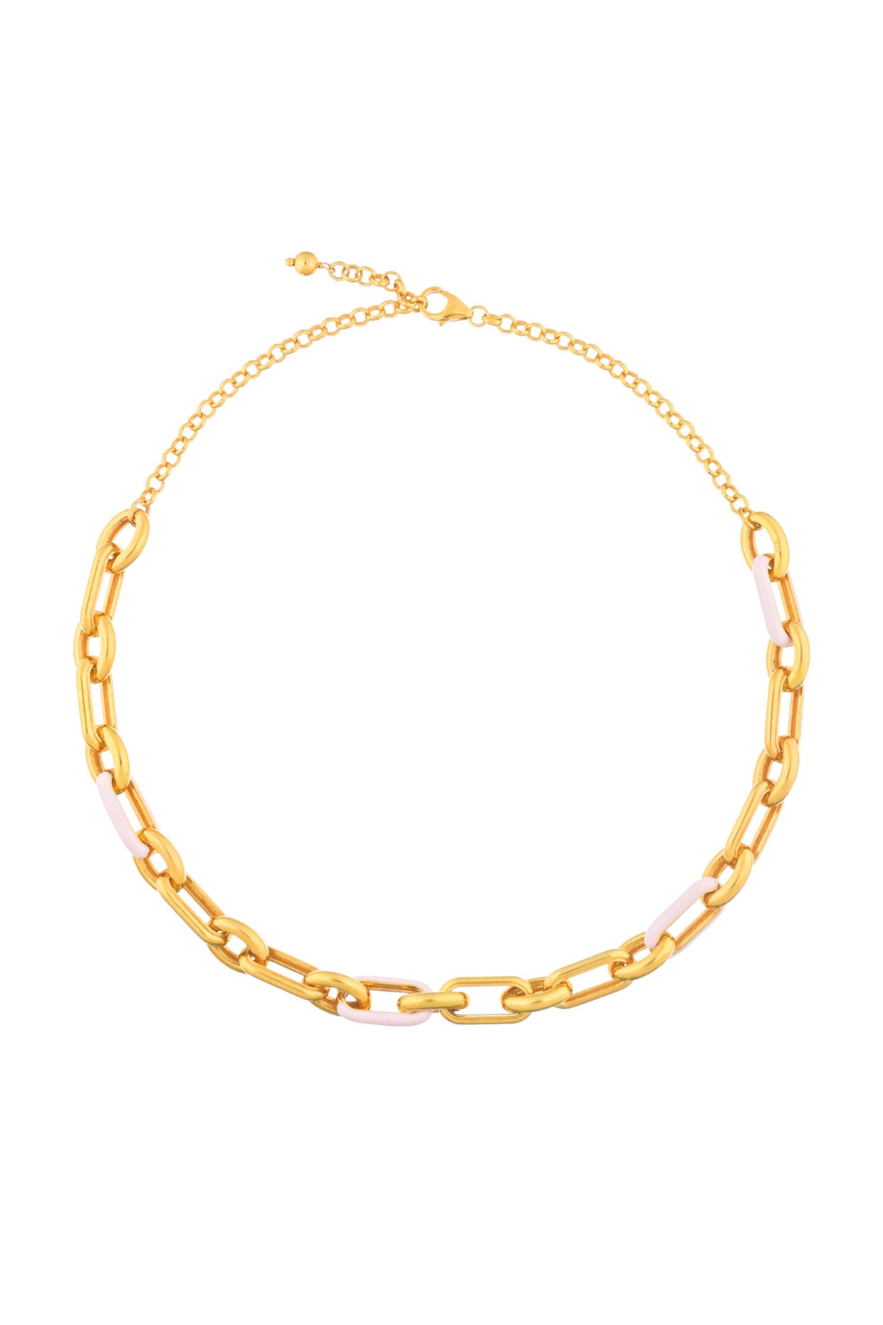 Pink Kyla Link Necklace