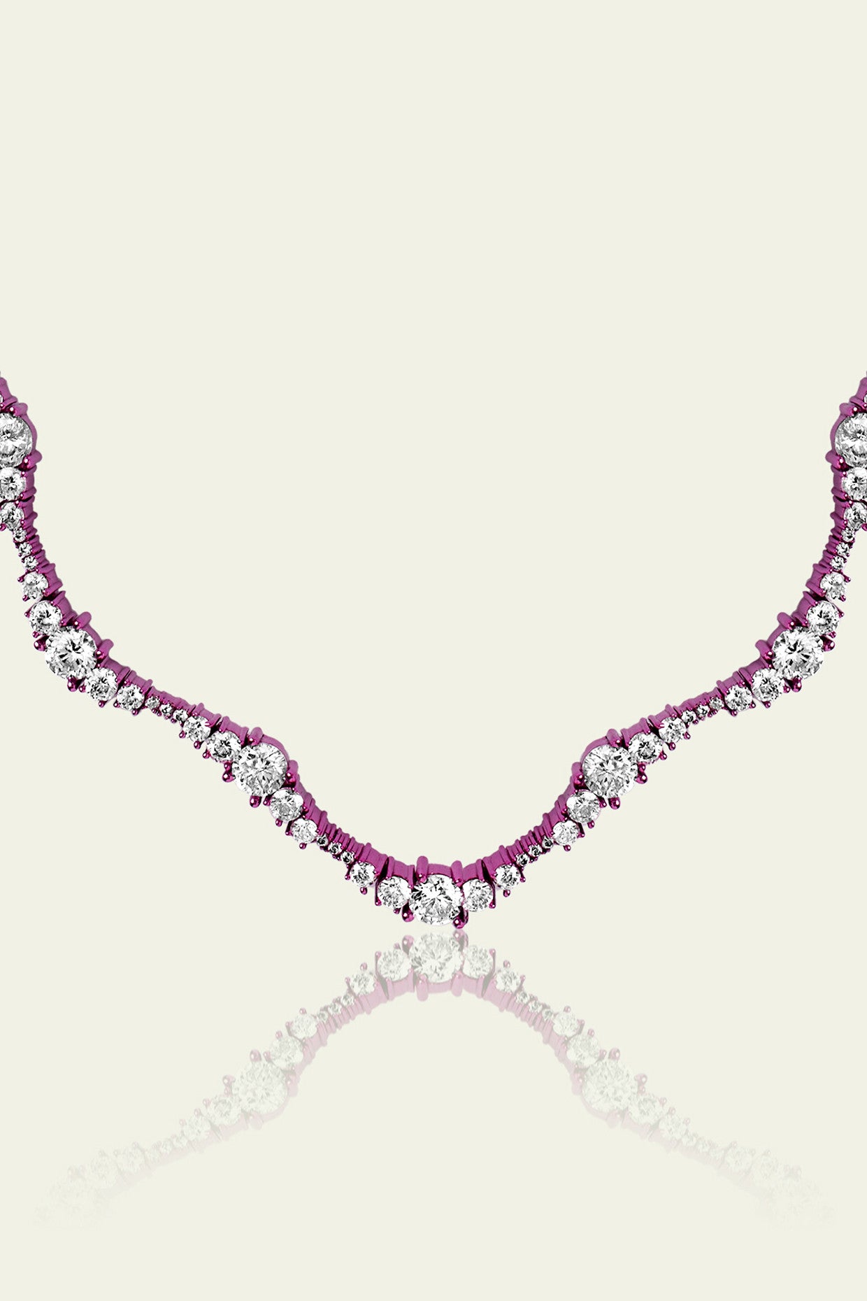 Pink Wave Necklace
