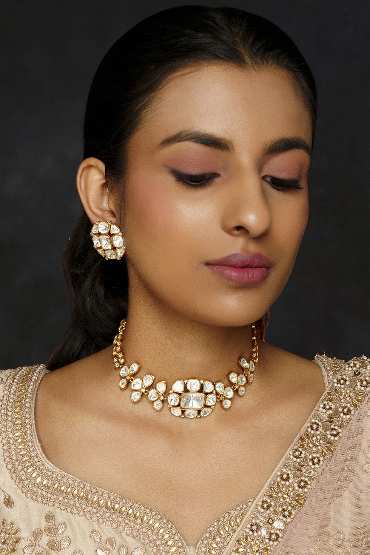 Rabiya Moissanite Necklace Set