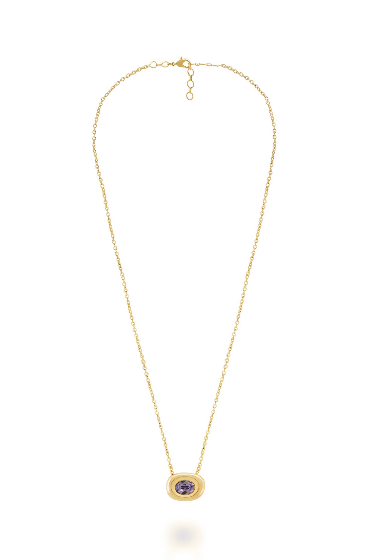 Purple Axis Pendant Necklace