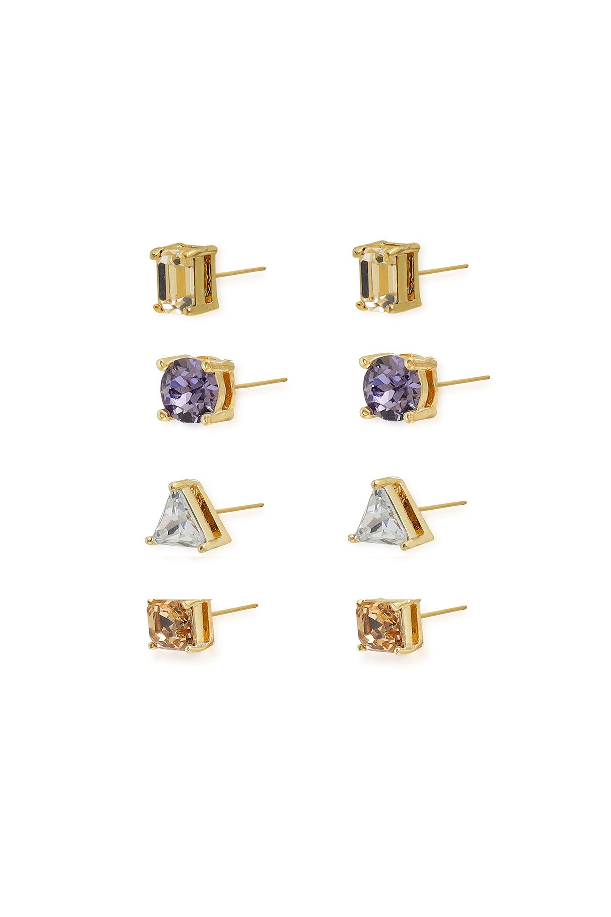 Purple Form Earrings